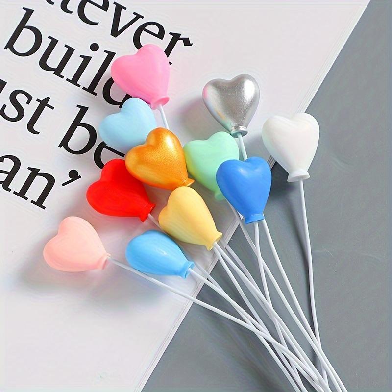 6/12pcs Miniature Resin Balloon Charms, Mixed Color, Toy House Accessories, Perfect for Mini Toy Houses, Micro Model Prop