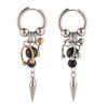 Artistic Cone Drop Earrings Punk Style Tassels Dangle Earwear Lightweight Alloy Jewelry For Women Daily Party