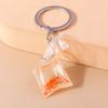 Cute Imitation Water Bag of Goldfish Keychain Creative Animal Key Ring for Men Women Handbag Pendants Decor DIY Jewelry Gifts