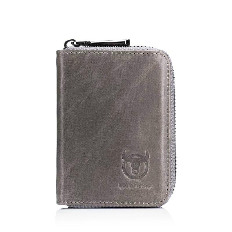 Men's Wallet Made of 100% Genuine Leather, Short, Multifunctional, Small Driver's License, Zero Wallet, Anti-theft and Anti Brushing