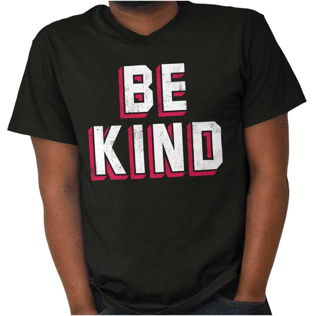 Be Kind Inspirational Motivational Happiness Womens or Mens Crewneck T Shirt Tee S