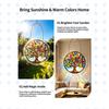 Colorful Acrylic Puzzle Suncatcher Ornament - Round Hanging Pendant