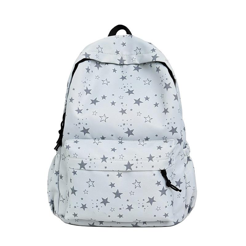 Schoolbag Schoolbag Junior High School Girls High School Students Star Printing Korean Version Niche Ins High Quality Backpack Mori College Students
