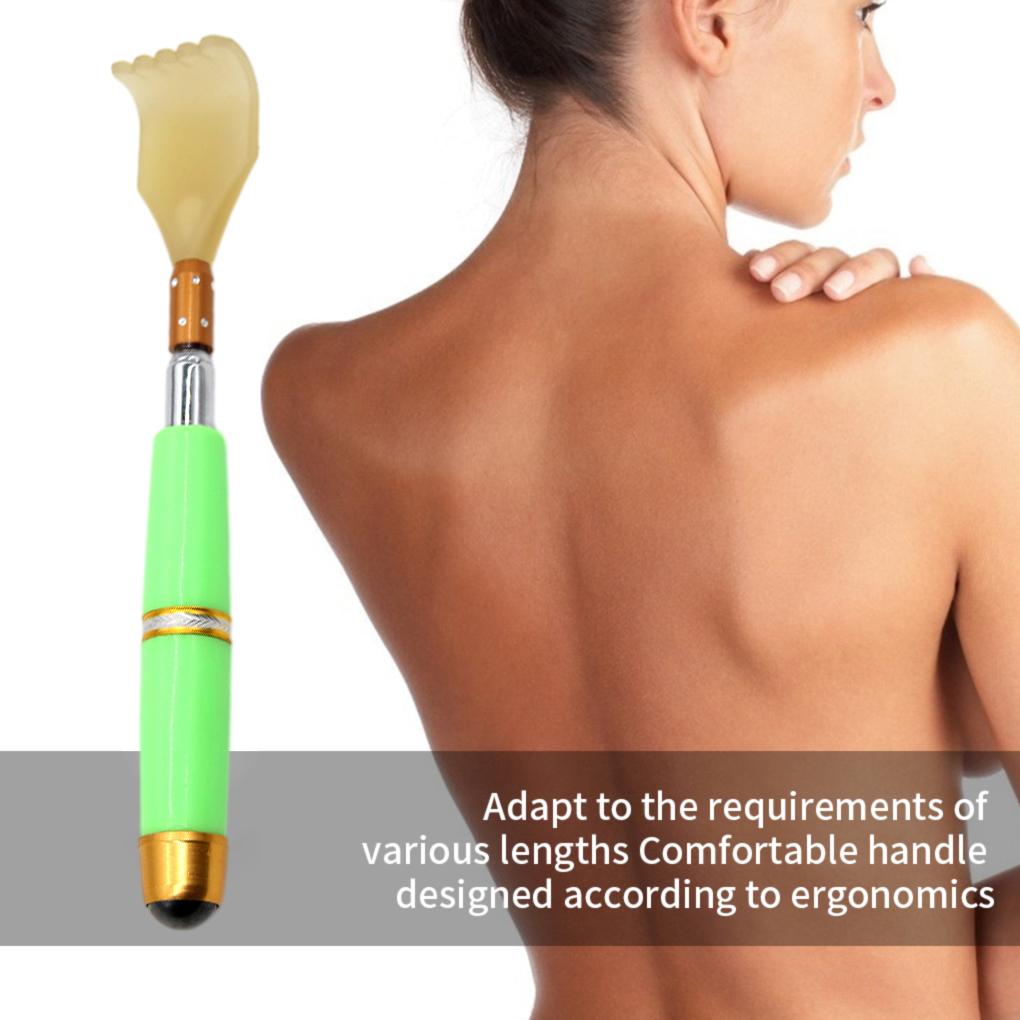 Rückenkratzer Kralle Teleskopischer Körpermassagegerät Edelstahlgriff Kratzwerkzeug