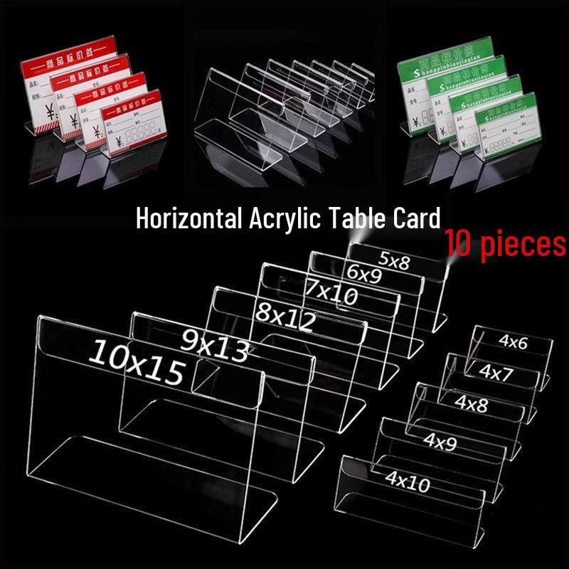 Transparent Acrylic Adhesive Seat Card Holder