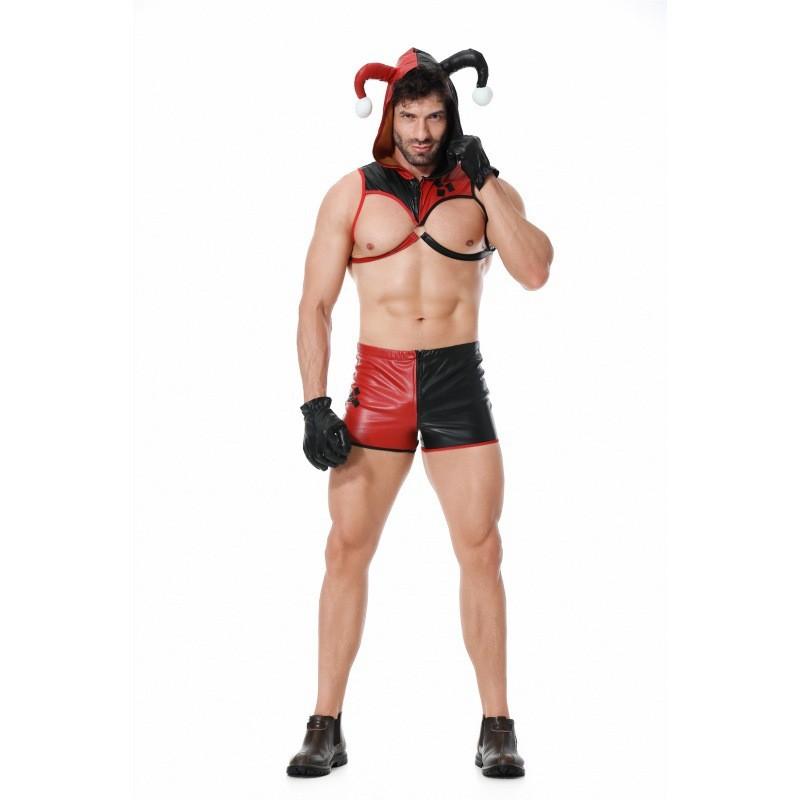 Firefighter Themed Men's Costume Set With Vibrant Colors And Polyester Fabric