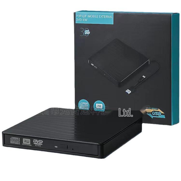 Zebra Pattern Dual Interface USB-C & USB 3.0 External DVD Burner for Laptops