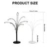 Sturdy Accessory Stand With 64 Hooks Multiple Hook Bracelet and Necklace Display Stand with Easy Assembly for Vendors