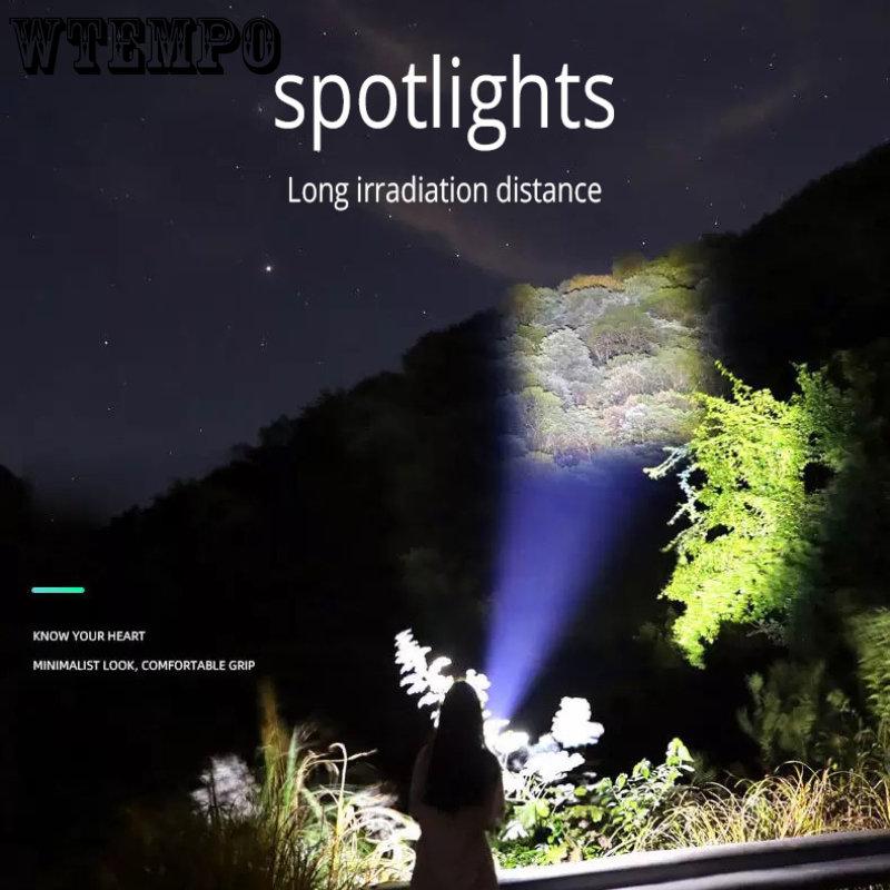 Multifunctional Flashlight Outdoor Led Lighting Portable Home Cob Side Light Usb Rechargeable Strong Light Flashlight