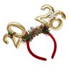 2026 Glittering Garland New Year Headband With Padded Number Comfortable Hair Accessory For Festival Event Celebration