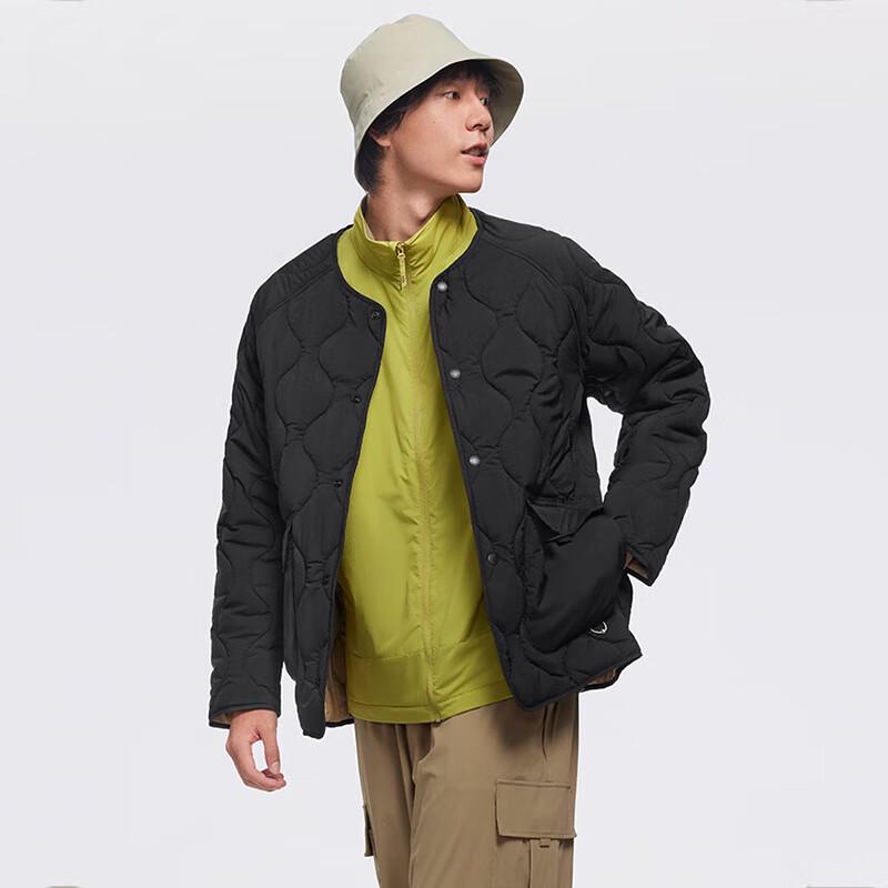 Jiaoxia Men's Round Neck Air Fleece Warm Jacket CL18824