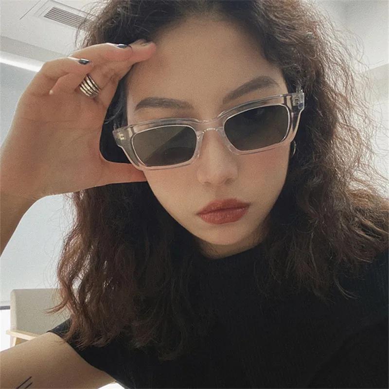 New Women Rectangle Vintage Sunglasses  Designer Retro Points Sun Glasses Female Lady Eyeglass Cat Eye Driver Goggles