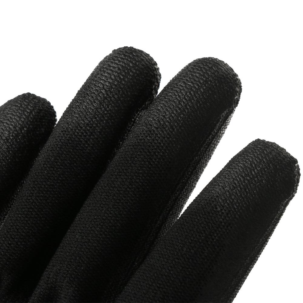 1/6 Pairs Safety Black Nylon Polyurethane Coated Labor Protection Work Gloves