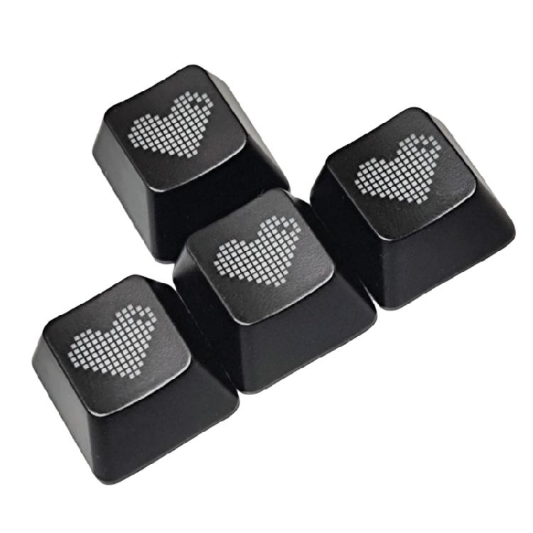 

OEM WASD Directions Heart Keycaps With Light Passing Designing Improve Keyboard Look Great For Nighttime Use 1