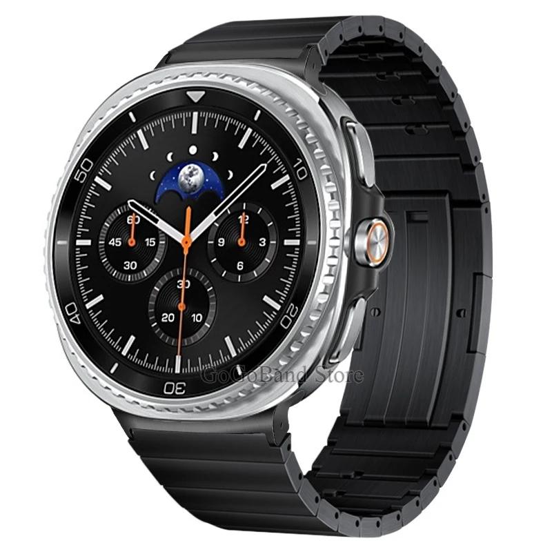 Titanium Strap for Samsung Galaxy Watch 8 40mm 44mm 8 Classic Luxury Metal Band for Galaxy Watch Ultra 2025/Ultra 47mm Wristband