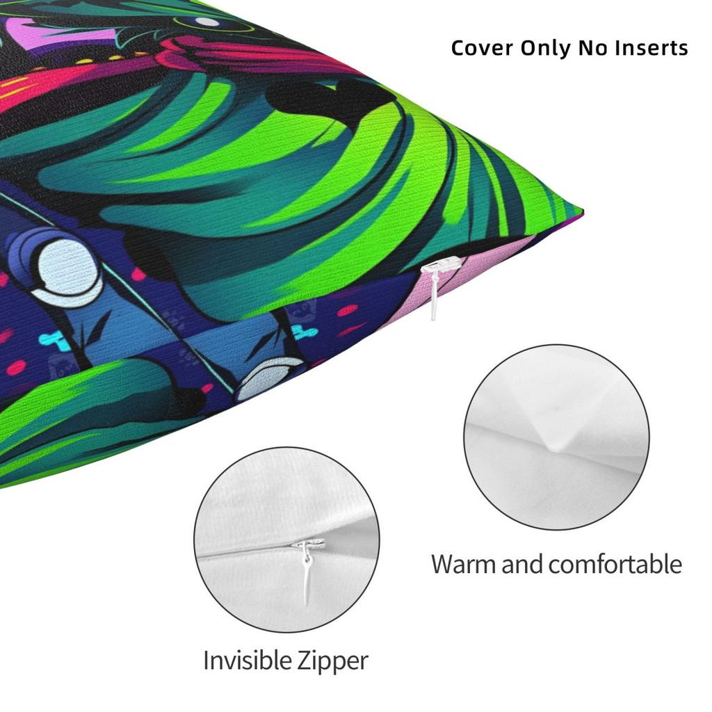 Stylish Home Deltarune Video Gamedecor Pillowcases Merch Pillow Covers Zippered Multi Size