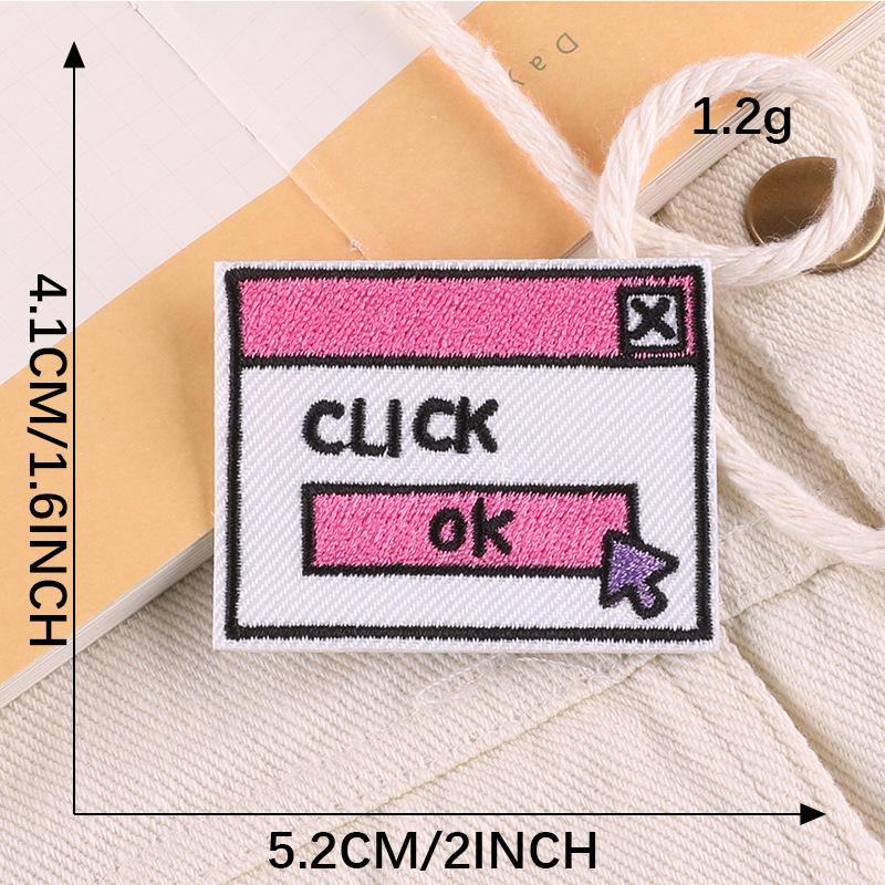 Original Embroidered Letter Badge Patch for Clothing Accessories