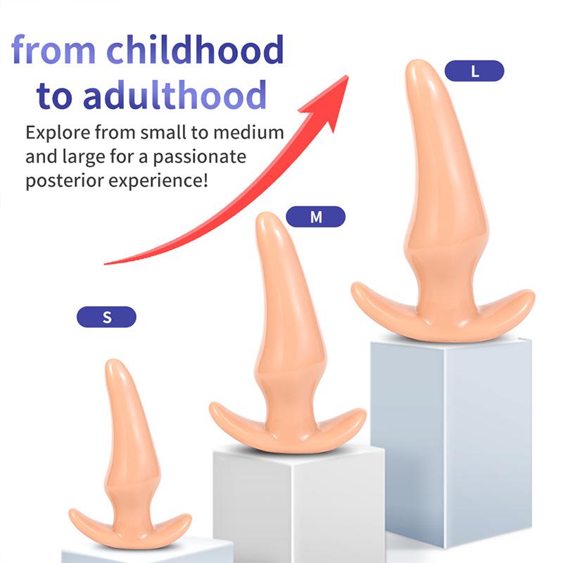 Prostatamassage Penis Fake Insert G-Punkt Unisex Spielzeug für Mann Frau Silikon Anal Buttplug Tragbarer Stimulationsball Dildo 18+