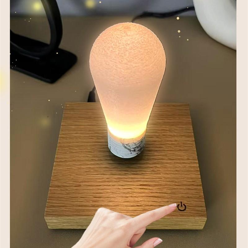 Levitating Floating Light Bulb, Magnetic Levitation Wireless Bulb Lamp, Gravity Lamps, Magnetic Levitating Home Office Decor