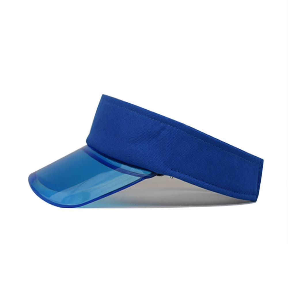 Breathable Transparent Visor Caps Clear Brim Empty Top Hat Cycling Summer Sun Hats Travel Sport
