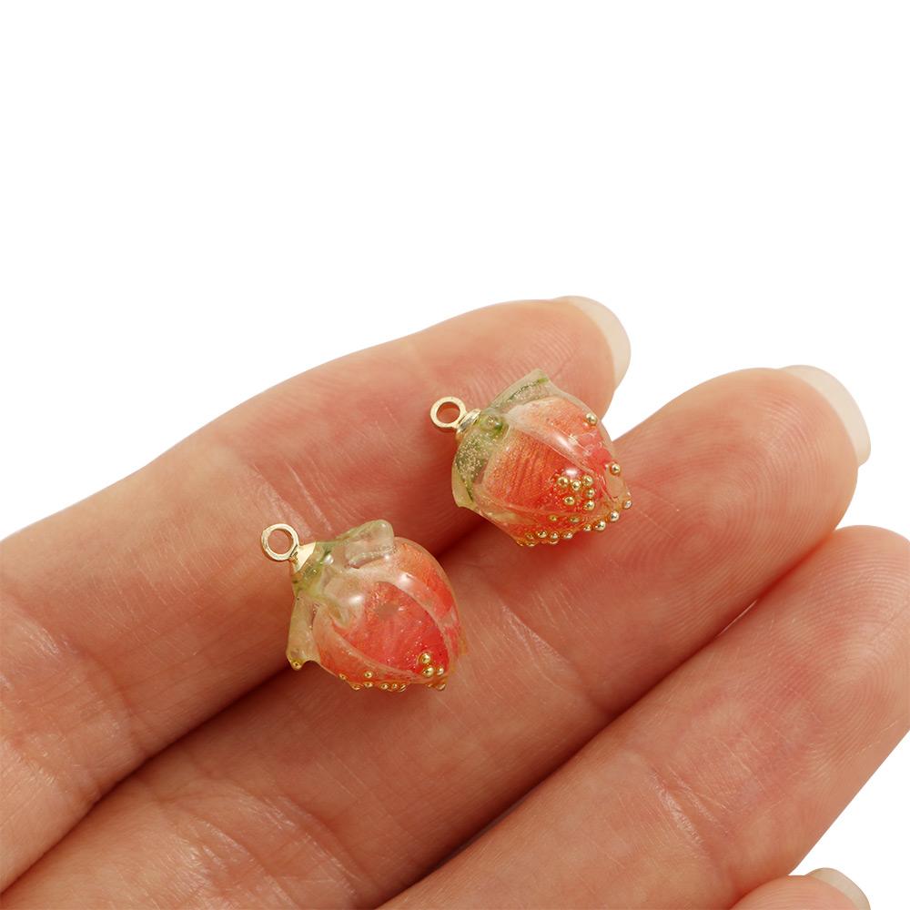 Strawberry Pendant Necklace DIY Jewelry Accessories Jewelry Making DIY Earring Strawberry Pendant