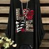 Fashion letter print long sleeve new art design love pattern love print (no accessories)