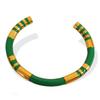Retro Bamboo Enamel Stainless Steel Open Bangle - Women's European & American Luxury Jewelry