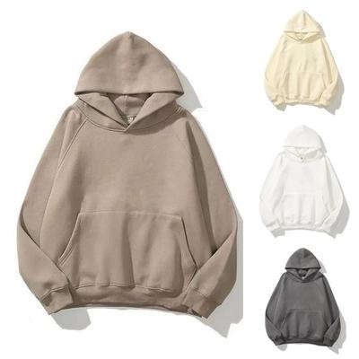 Männer Herbst Winter Hoodie Doppel Schichten Einfarbig Lose Große Tasche Weiche Lose Pullover Langarm Elastische Manschette Mit Kapuze Streetwear Männer Hoodie