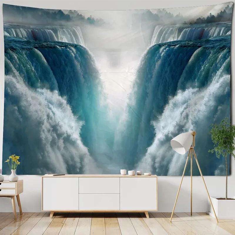 

Фантазийный водопад Лесной узор Гобелен Украшение стены дома Гобелен Спальня Гостиная Гобелен 100x75cm