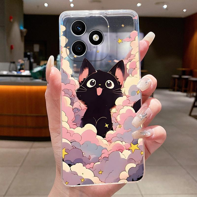 Casing For Honor X8d 4G Aesthetic Luxury Cute Cool Boys Girls Pattern Soft silicone Phone Case Back Cover Transparent TPU Shell
