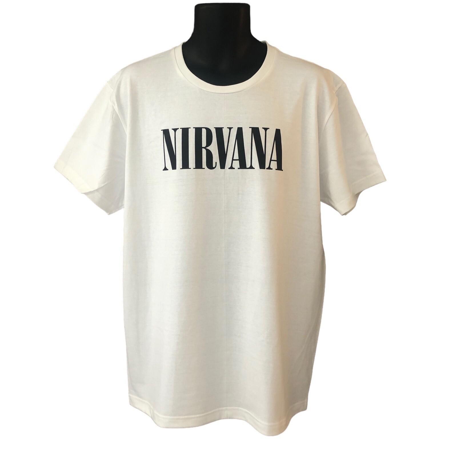26 Nirvana Mens T Shirt Large White Classic Logo Graphic Print Rock Wear Unisex T-Shirt XXL