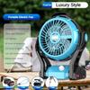 Leistungsstarker LED-Tischventilator Wiederaufladbare Camping-Kühlung Ausrüstung Outdoor Kleiner Tragbarer Elektrischer Ventilator