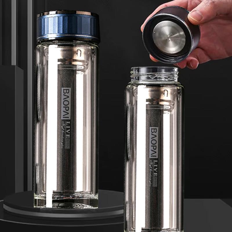 Baopai BP03-G2022 Double-Layer Glass Insulated Mug