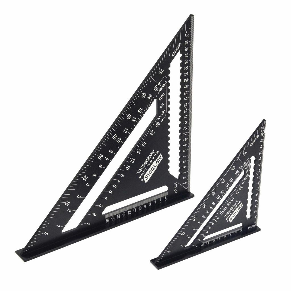 AW Tools Black Line Aluminium Carpenter´s Square
