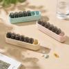 Sealed Pill Dispenser Box Portable Medicine Divider Case Medicine Storage Box  Outdoor