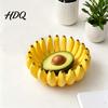 Helles Gelbes Tablett 3D-gedrucktes bananenförmiges Aufbewahrungstablett Bananen-Fruchtschalenhalter Modern für Snack-Küche Esstisch & Eingangsbereich Zuhause