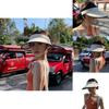 Chic Minimalist Women's Summer Sun Hat With Adjustable Strap And Breathable Fabric