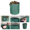 3-1PC Foldable Garden Waste Bag Reusable Trash Storage Container Large Capacity Garden Garbage Container Waterproof PP Woven Bag