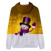 Men's Chrismas 3D Printed Fashion Jacket  Zipper Hooded Loose Casual Holiday Coat Zipper