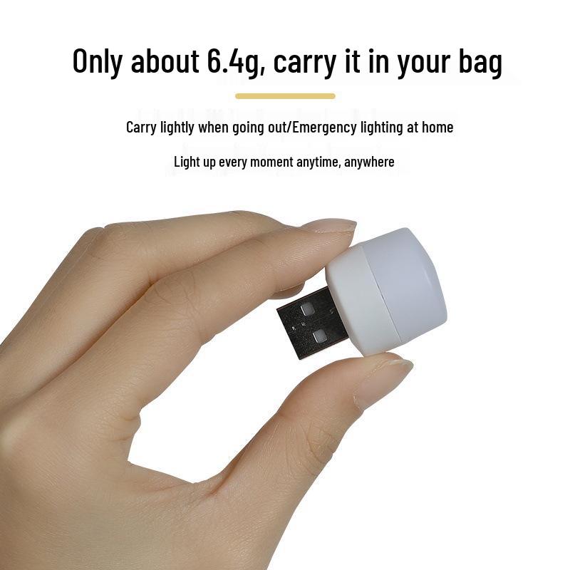 USB Night Light: Lightweight, Portable Bedroom Lamp with Soft, Eye-Protection Glow for a Cozy Atmosphere