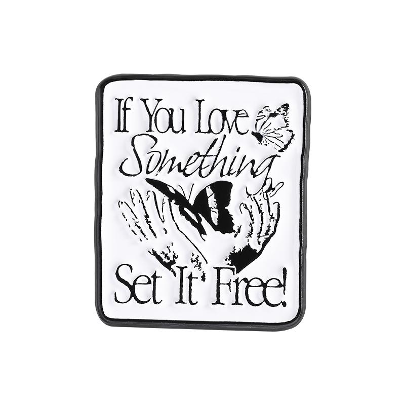 Be You Do You For You Inspirational Quotes Enamel Pins If You Love Something Set It Free Brooches Lapel Badge Jewelry Gifts