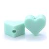 14mm 10Pcs/Lot Heart Shape Silicone Beads Baby Nursing Chewable Teething Beads Pacifier Teether DIY Necklace Accessories