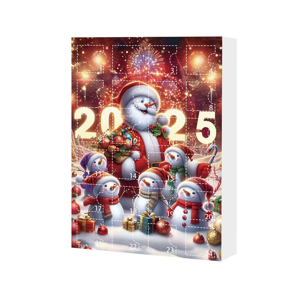 Christmas Advent Calendar Multi-Purpose Christmas Tree Decorations Mini Xmas Tree Snowman Pendant for Holiday Backpack Ornaments