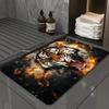 1pc Tiger Doormats Home Carpet Bathroom Absorbent Mats Anti-Slip Mats Home Decor Supplies Carpets Home Kitchen Floor Mats