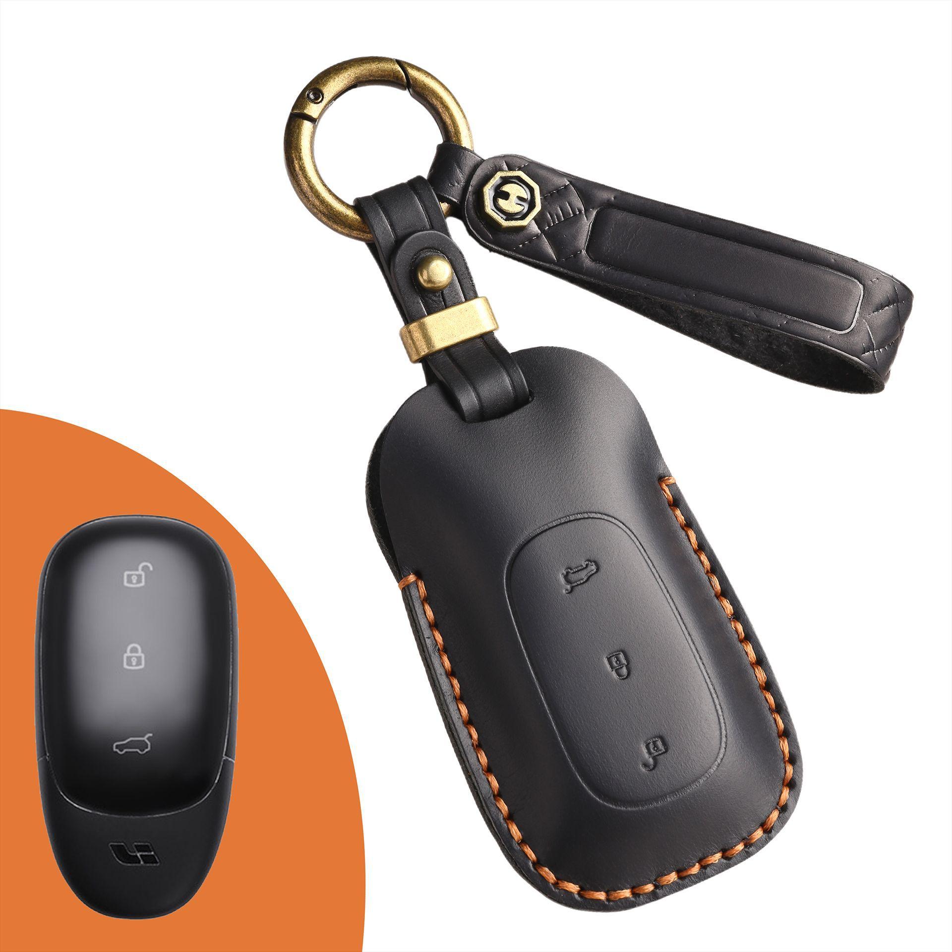 

Retro key cover for ideal L7 key bag L8 L6 car keychain L9 one mega leather case