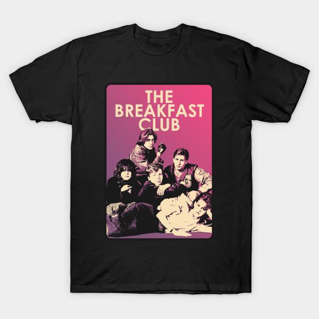

Men Black Print T-shirt The Breakfast Club No-Cut Transfer Paper Print Cotton Tshirt XL