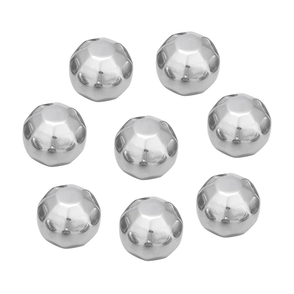 Stainless Steel Ice Spheres Chills Wine Whiskey Drink Chiller Stones Rocks with Tong
