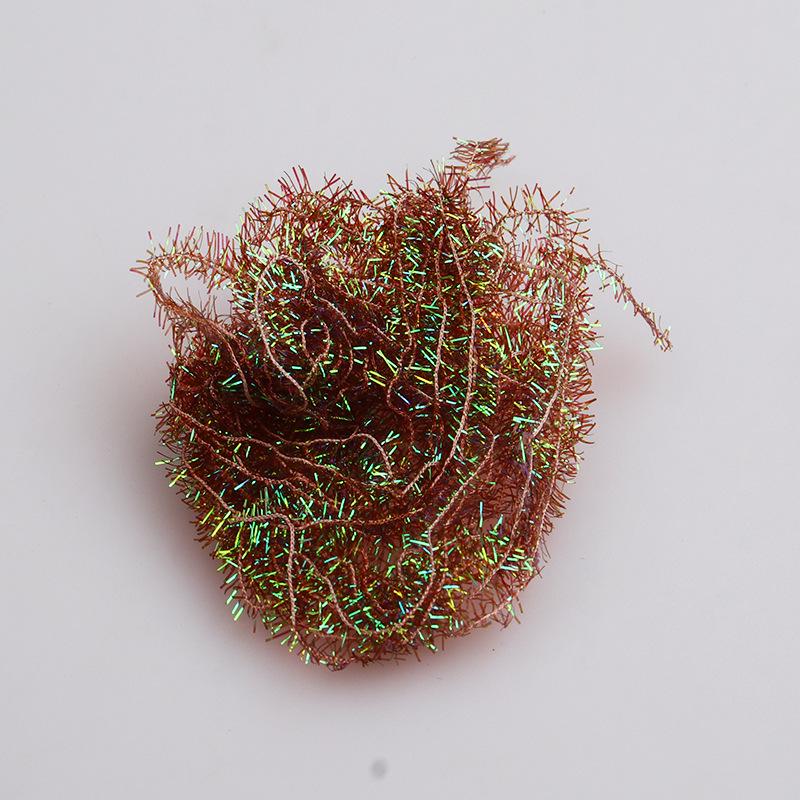 Chenilă cu sclipici față-verso pentru legarea muselor: Fir de Ninfa de Cristal Colorat