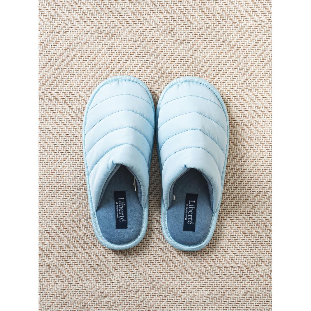 Daiso Einfache Gepolsterte Clog-Hausschuhe 220 240 Mm Blau