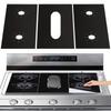 Couvercle de cuisinière réutilisable - Type panneau - Résistant à la chaleur, Anti-adhésif, Lavable, Facile à nettoyer, Convient pour cuisinière à gaz, Protège le brûleur et prévient les rayures